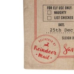 Northlight 27" Beige & Red Christmas Delivery Tie Gift Bag 12 Northlight 27" Beige & Red Christmas Delivery Tie Gift Bag -Michaels X-Mas Decor D491550S 4