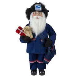 Northlight 17" United States Postal Service Standing Santa Claus Figurine -Michaels X-Mas Decor D491553S 1 1
