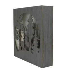 Northlight 13.75" Glittered Winter Woodland Deer Christmas Shadow Box Table Décor -Michaels X-Mas Decor D491568S 2