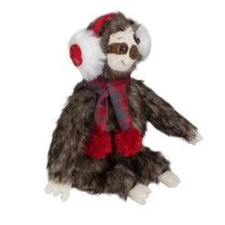 Northlight 12" Plush Sitting Sloth Tabletop Decoration -Michaels X-Mas Decor D491578S 4