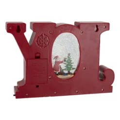 Northlight 11" LED Lighted Red & Gold Joy Christmas Glitter Snow Globe -Michaels X-Mas Decor D491588S 5