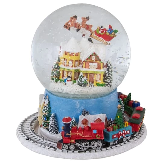 Northlight 7.25" Musical Revolving House Christmas Snow Dome Décor 4 Northlight 7.25" Musical Revolving House Christmas Snow Dome Décor - Image 2