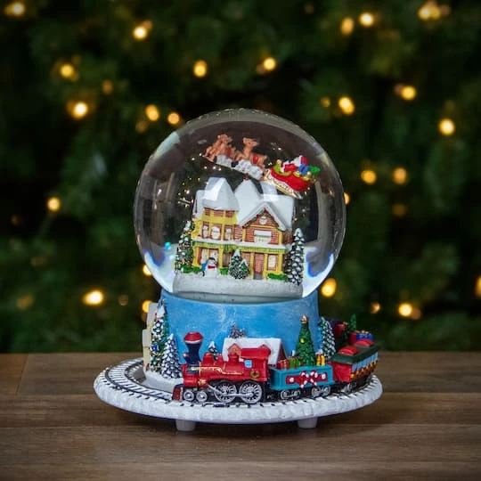 Northlight 7.25" Musical Revolving House Christmas Snow Dome Décor 5 Northlight 7.25" Musical Revolving House Christmas Snow Dome Décor - Image 3