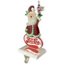 Northlight 9.75" Silver Pepsi-Cola Santa Claus Christmas Stocking Holder -Michaels X-Mas Decor D491600S 3