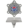 Northlight 6.5" Silver & Blue Pepsi Snowflake Christmas Stocking Holder