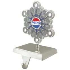 Northlight 6.5" Silver & Blue Pepsi Snowflake Christmas Stocking Holder 11 Northlight 6.5" Silver & Blue Pepsi Snowflake Christmas Stocking Holder -Michaels X-Mas Decor D491602S 4