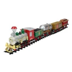 Northlight 17-Piece Battery Operated Lighted & Animated Christmas Express Train Set