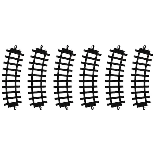 Northlight 10" Black Replacement Train Set Track Pieces, 12ct. 6 Northlight 10" Black Replacement Train Set Track Pieces, 12ct. - Image 4