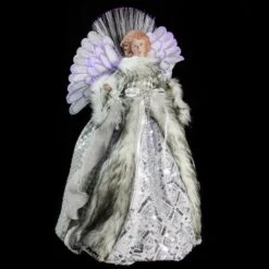 Northlight 16" Lighted Fiber Optic Angel In Silver Gingham Coat Tree Topper 8 Northlight 16" Lighted Fiber Optic Angel In Silver Gingham Coat Tree Topper -Michaels X-Mas Decor D491629S 2