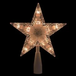 Northlight 7.5" Clear & White 5-Point Star Tree Topper 10 Northlight 7.5" Clear & White 5-Point Star Tree Topper -Michaels X-Mas Decor D491633S 2