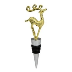 Northlight 5" Golden Christmas Wine Bottle Stopper 6 Northlight 5" Golden Christmas Wine Bottle Stopper -Michaels X-Mas Decor D491657S 1 1