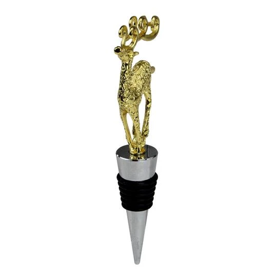 Northlight 5" Golden Christmas Wine Bottle Stopper 5 Northlight 5" Golden Christmas Wine Bottle Stopper - Image 3