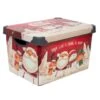 Simplify Santa Clause Is Coming To Town Storage Tote Bin 1 Simplify Santa Clause Is Coming To Town Storage Tote Bin -Michaels X-Mas Decor D492891S 11