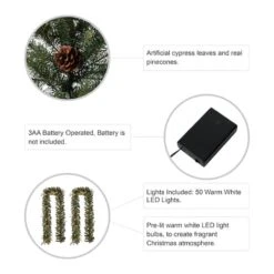 Glitzhome® 9ft. Pre-Lit Pinecone Christmas Garland With Timer, 2ct. -Michaels X-Mas Decor D493619S 8