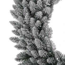 Glitzhome® 36" Pre-Lit Snow Flocked Christmas Wreath, Warm White Lights 16 Glitzhome® 36" Pre-Lit Snow Flocked Christmas Wreath, Warm White Lights -Michaels X-Mas Decor D493628S 5