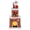18" LED Animated Santa In Chimney -Michaels X-Mas Decor D511927S 1