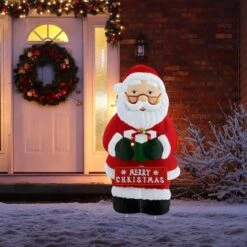 Santa Outdoor Metal Sign -Michaels X-Mas Decor D511974S 2