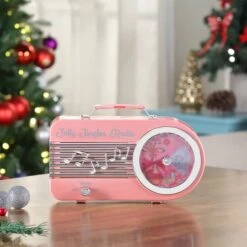 10.5" Pink Jolly Jingles Radio -Michaels X-Mas Decor D511978S 2