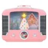 12" Pink Nostalgic Tree Radio -Michaels X-Mas Decor D511980S 1