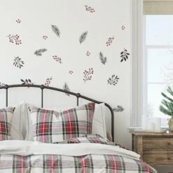 Roommates Holly Berries & Twigs Peel And Stick Wall Decals -Michaels X-Mas Decor D515183S 3