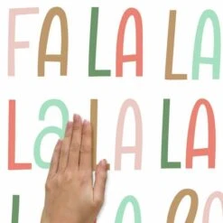 Roommates Fa La La La La Peel And Stick Wall Decals -Michaels X-Mas Decor D515186S 5