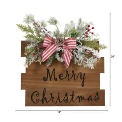 20" Merry Christmas Door Wall Hanger -Michaels X-Mas Decor D517942S 2