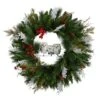 24" Holiday Winter Owl Family Pinecone Berry Christmas Wreath 1 24" Holiday Winter Owl Family Pinecone Berry Christmas Wreath -Michaels X-Mas Decor D517953S 1