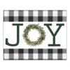 Green Joy Wreath 11x14 Canvas Wall Art -Michaels X-Mas Decor D517976S 1