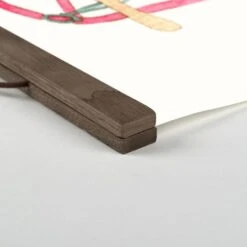 Dashing Snow Sled 12x18 Teak Hanging Canvas -Michaels X-Mas Decor D517977S 2