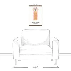 Dashing Snow Sled 12x18 Teak Hanging Canvas -Michaels X-Mas Decor D517977S 3