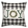 Joy Wreath Green 18x18 Throw Pillow -Michaels X-Mas Decor D517979S 1