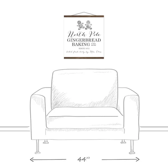 North Pole Gingerbread Co. 16x16 Teak Hanging Canvas 6 North Pole Gingerbread Co. 16x16 Teak Hanging Canvas - Image 4