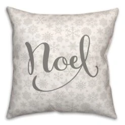 Noel Snowflake Pattern 18x18 Throw Pillow 6 Noel Snowflake Pattern 18x18 Throw Pillow -Michaels X-Mas Decor D518013S 1 1