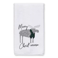 Merry Christ-moose Tea Towels - Set Of 2 -Michaels X-Mas Decor D518017S 2