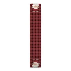 Santa Knows On Plaid 16x72 Poly Twill Table Runner -Michaels X-Mas Decor D518027S 3