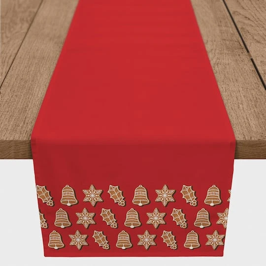 72" Christmas Cookies Border Table Runner 4 72" Christmas Cookies Border Table Runner - Image 2