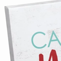 Candy Cane Wishes And Mistletoe Kisses 20x20 Canvas Wall Art -Michaels X-Mas Decor D518039S 3