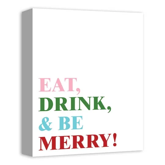 Eat Drink And Be Merry 11x14 Canvas Wall Art 5 Eat Drink And Be Merry 11x14 Canvas Wall Art - Image 3