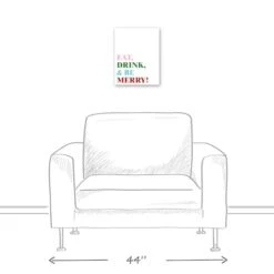 Eat Drink And Be Merry 11x14 Canvas Wall Art 13 Eat Drink And Be Merry 11x14 Canvas Wall Art -Michaels X-Mas Decor D518040S 5