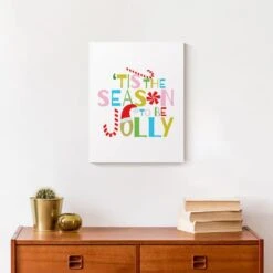 Tis The Season To Be Jolly 11x14 Canvas Wall Art 12 Tis The Season To Be Jolly 11x14 Canvas Wall Art -Michaels X-Mas Decor D518044S 4