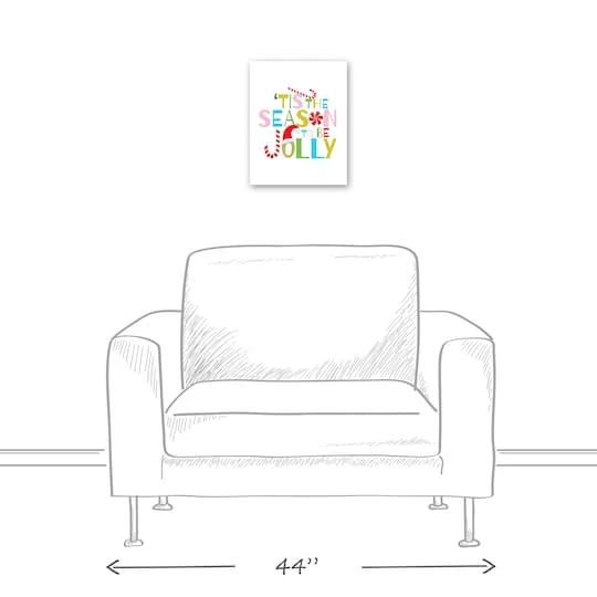 Tis The Season To Be Jolly 11x14 Canvas Wall Art 8 Tis The Season To Be Jolly 11x14 Canvas Wall Art - Image 6