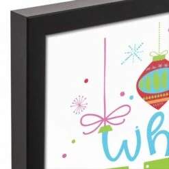 Oh What Fun 12x12 Black Framed Canvas -Michaels X-Mas Decor D518045S 3