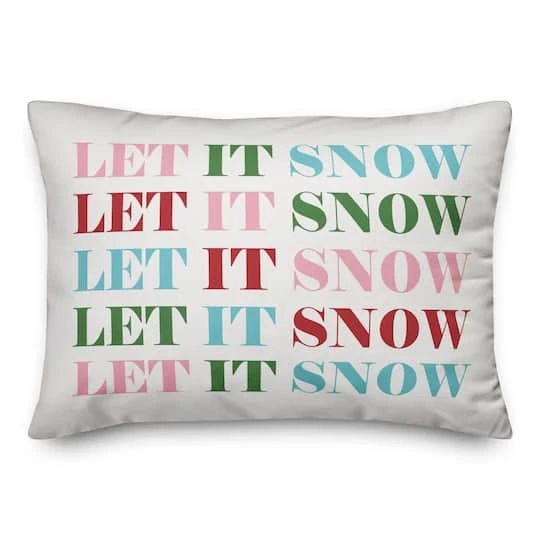 Let It Snow 14x20 Throw Pillow 3 Let It Snow 14x20 Throw Pillow