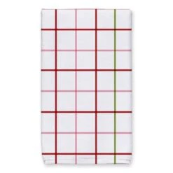 Let It Snow Grid Tea Towels - Set Of 2 -Michaels X-Mas Decor D518064S 4