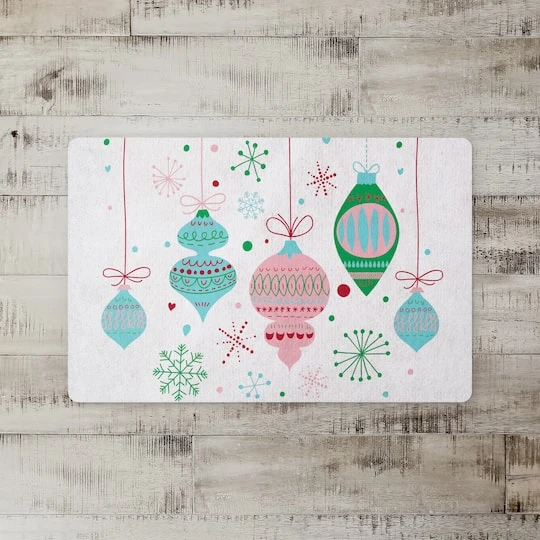 Retro Funky Ornaments 27x18 Floor Mat 5 Retro Funky Ornaments 27x18 Floor Mat - Image 3