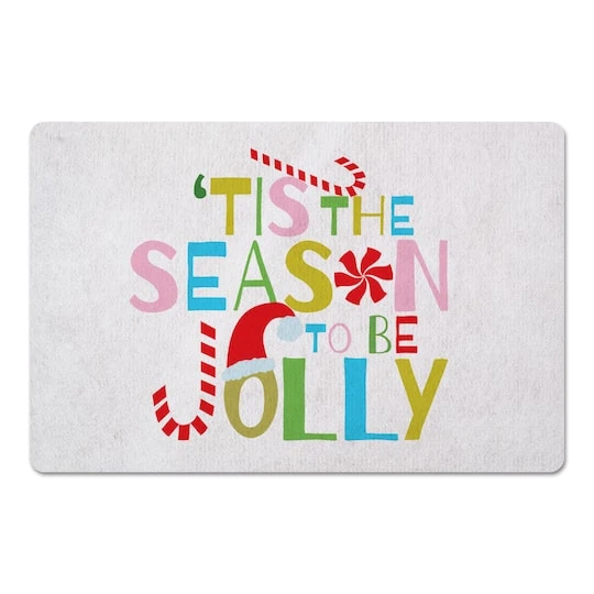 Tis The Season To Be Jolly 27x18 Floor Mat 4 Tis The Season To Be Jolly 27x18 Floor Mat - Image 2