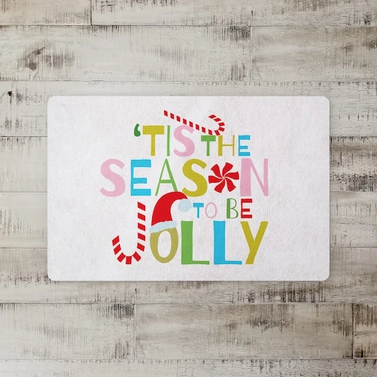Tis The Season To Be Jolly 27x18 Floor Mat 5 Tis The Season To Be Jolly 27x18 Floor Mat - Image 3