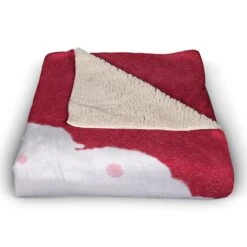 Santa Face 50x60 Sherpa Fleece Blanket 9 Santa Face 50x60 Sherpa Fleece Blanket -Michaels X-Mas Decor D518075S 3
