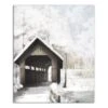 Covered Bridge In Winter 20x24 Canvas Wall Art -Michaels X-Mas Decor D518076S 1