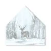 Deer In Winter 17x17 House Shaped Canvas -Michaels X-Mas Decor D518084S 1